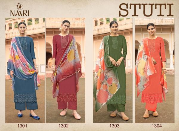 Naari Stuti Vol 2 Silk Embroidery Designer Salwar Suit